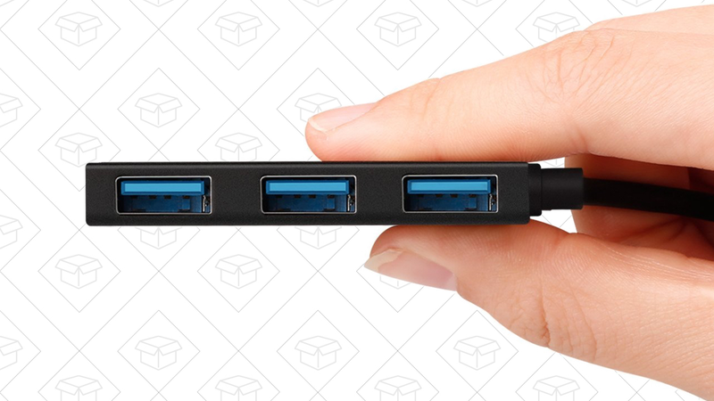 Inateck 4-Port Portable USB Hub, $7 with code GOGSYXIY